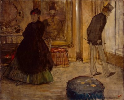 Interior with Two Figures, 1869 by Edgar Degas